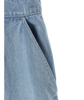 earth music&ecology ボタンキャミデニムワンピース Light Indigo