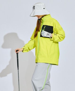 PW CIRCULUS 【 耐水圧20000mm  / レイン対応 】【UNISEX】防水レインウエアセット ゴルフ ライトグリーン系