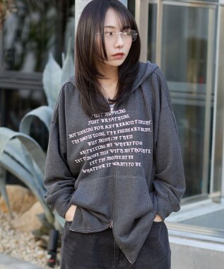 WEGO 【ユニセックス着用ITEM】メッシュZIPパーカー ブラックその他