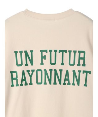 Green Parks バックロゴプリントスウェット Off White