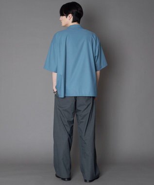 WEGO 【セットアップ対応】TRオープンカラーシャツ（SS） サックス