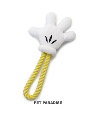 PET PARADISE ディズニー ミッキーマウス 《手のロープトイ》 犬用おもちゃ -