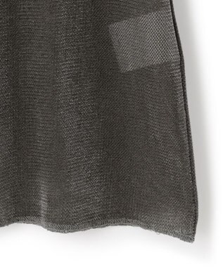 23区 S 【SLOW/一部店舗限定】ブラッシュドチュール メッシュベロア カットソー グレー系