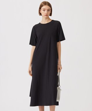 ICB 【接触冷感・UVカット・速乾・洗える】マットスキューバ  ワンピース ブラック系