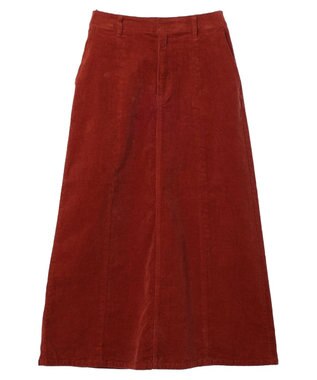 AMERICAN HOLIC コーデュロイＡラインスカート Terracotta