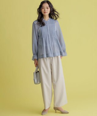 組曲 シュットクロスワイド パンツ サンドベージュ系