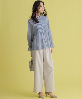 組曲 シュットクロスワイド パンツ サンドベージュ系