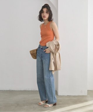 WEGO 【ANGIE VINTAGE/SMLサイズ展開】カップ付きアメスリタンク オレンジ