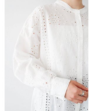 Green Parks ・ＳＵＧＡＲ　ＳＰＯＯＮ　刺繍レースシャツチュニック Off White