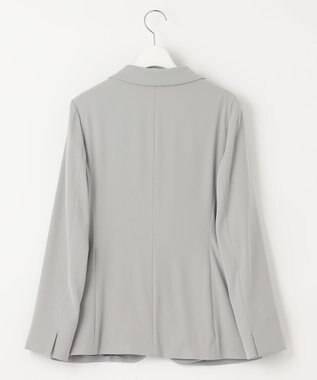 自由区 【XSサイズ～/洗える】ダブルフェイススーティング テーラードジャケット セージ