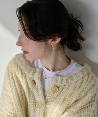 Phoebe 【金属アレルギー対応】ミックスドットピアス　ゴールド/ニッケルフリー/パール ゴールド