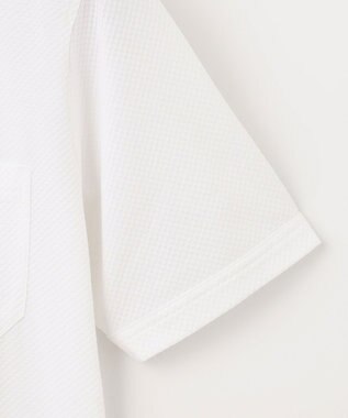 JOSEPH ABBOUD 【オーガニックコットン使用】ブロックサッカーポロシャツ ホワイト系