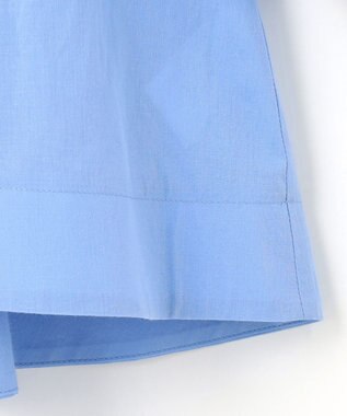 組曲 【WEB限定】ナチュラルローン ペプラムブラウス ブルー系