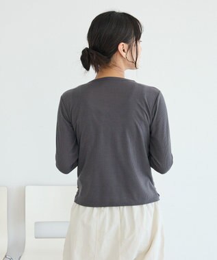 CRAFT STANDARD BOUTIQUE シャーリングカーディガン Gray Mixture
