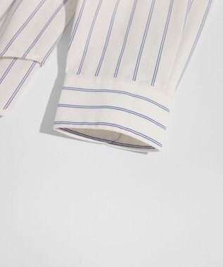 LENO BAND COLLAR SHIRTS 《UNISEX》 バンドカラーシャツ WHITE STRIPE