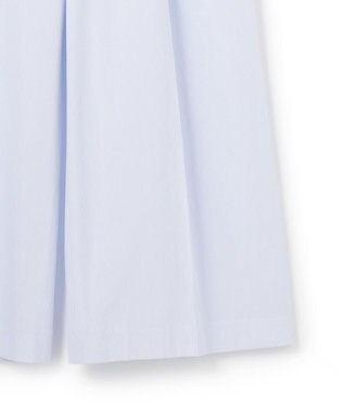 uncrave コットンクロスストライプ ワイドトラウザー サックスストライプ