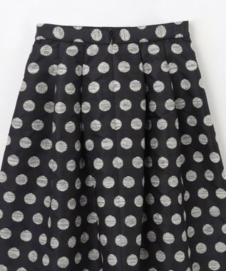 GRACE CONTINENTAL ラメドットジャガードスカート ブラック