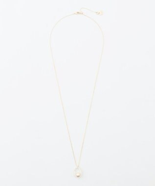 J.PRESS LADIES サークルパール ワントップ ネックレス ウスゴールド系