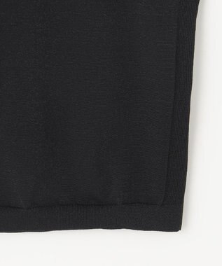 23区 L 【洗える】レーヨンポリエステルストレッチ プルオーバー ラメニット ブラック系