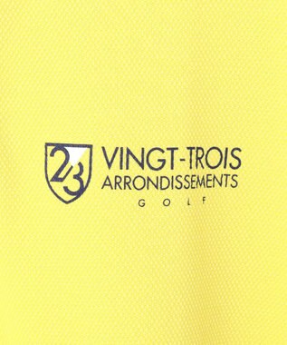 23区GOLF 【WOMEN】ゆったりシルエット 半袖ゴルフポロシャツ イエロー系
