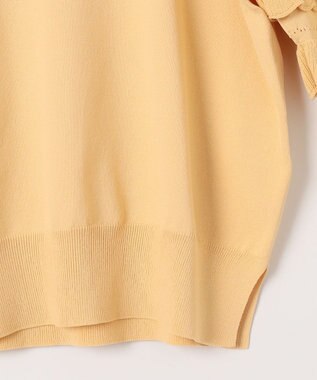 組曲 S 【WEB限定カラーあり】MINA 袖フリルニットプルオーバー イエロー系9