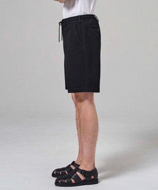 JOSEPH HOMME 【オリジナル素材】 ライトタックジャージー ドロスト付ショートパンツ / BERMUDA ブラック系