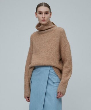 BEIGE， PERCIER / タートルニット Camel