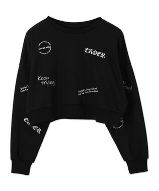 WEGO スクリブルグラフィックスウェット ブラック