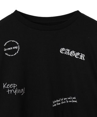 WEGO スクリブルグラフィックスウェット ブラック