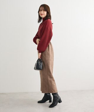 Green Parks ・ｓｗｉｎｇ　ｂｙ　ボトルネックラメニット Bordeaux