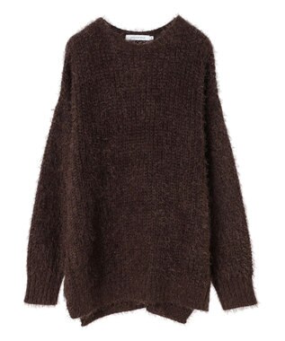 AMERICAN HOLIC シャギーゆるっとニットプルオーバー Brown