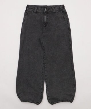WEGO ローライズバギーフレアデニムパンツ デニムブラックソノタ