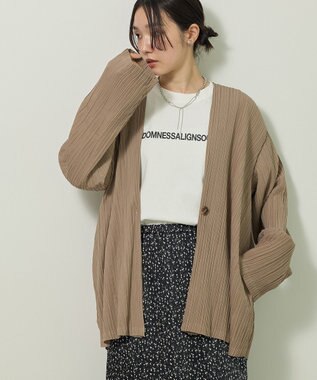 Green Parks ・ＥＬＥＮＣＡＲＥ　ＤＵＥ　プリーツノーカラージャケッ