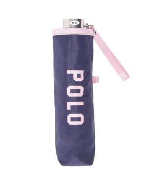 MOONBAT POLO RALPH LAUREN（ポロラルフローレン） 遮光 晴雨兼用 折りたたみ日傘 裏カラー PORO BEAR ポロベア ネイビー×ピンク＆ベアＰｔ