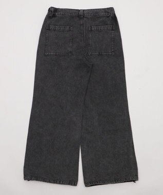 WEGO ローライズバギーフレアデニムパンツ デニムブラックソノタ