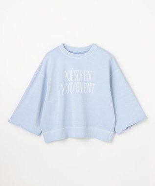 ANY ピグメントロゴスウェット ライトブルー