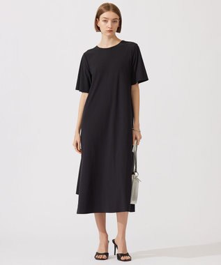 ICB 【接触冷感・UVカット・速乾・洗える】マットスキューバ  ワンピース ブラック系