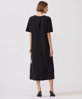 ICB 【接触冷感・UVカット・速乾・洗える】マットスキューバ  ワンピース ブラック系