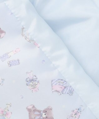 ANY KIDS 【洗濯機OK】中綿Aラインロングコート サックスブルー