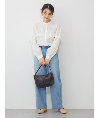 AMERICAN HOLIC フリルバンドカラーシャツ Off White