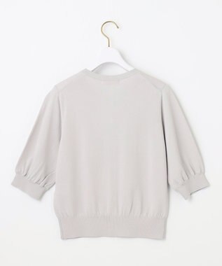 ANY SIS 【洗える】ハーフスリーブ カーディガン アイスグレー