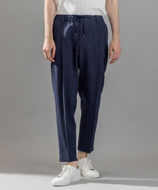 【新柄】テクノボイルストレッチ ドロスト付きワイドテーパードパンツ / TEDDY CONVERTIBLE