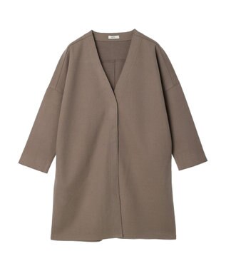 earth music&ecology 圧縮風ポンチコーディガン Mocha