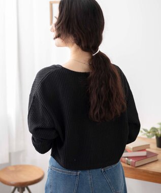 WEGO アンサンブルリボンカーデ ブラック