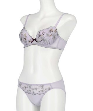 AMPHI ブラジャー ショーツセット まる胸メイク WEB限定カラーあり 【ブラショーツセット】 上下セット ブラ BCC224 アンフィ／ワコール パープル