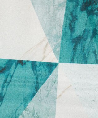 JOSEPH マーブルプリント　シルクトラウザーズ Lagoon combo