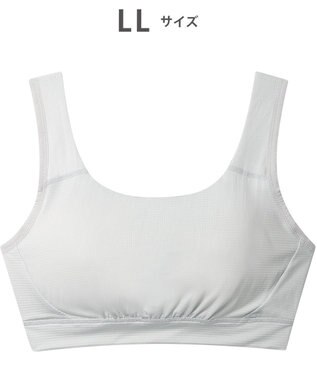 CW-X 【WOMEN】 CW-X スポーツブラ ノンワイヤー 自然な丸みのバストシルエット ズレを軽減 吸汗速乾性(本体) 3Lまで対応 大きいサイズ レディース HTY112 /ワコール シルバーグレー