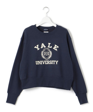 J.PRESS YORK STREET 【WOMEN】YALE × J.PRESS YORK STREET コラボショートスウェット ネイビー系