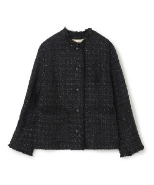 BEIGE， 【S-size】MONGE / ノーカラージャケット Black