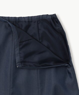 GRACE CONTINENTAL サテンマーメイドスカート ネイビー